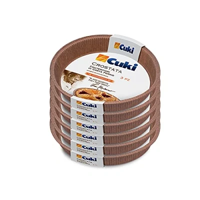 Afbeelding van Cuki Houder van papier, antiaanbaklaag, diameter 20,6 x hoogte 2,8 cm, 6 verpakkingen met 3 stuks
