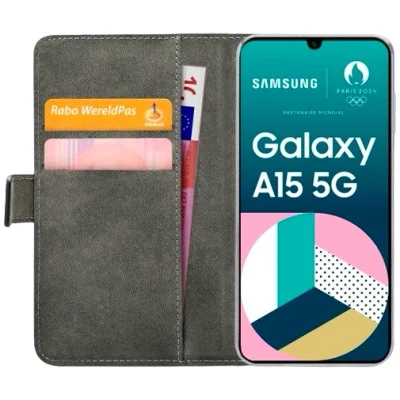 Afbeelding van Mobilize PU leer Book Case Zwart Samsung Galaxy A15/A15 5G