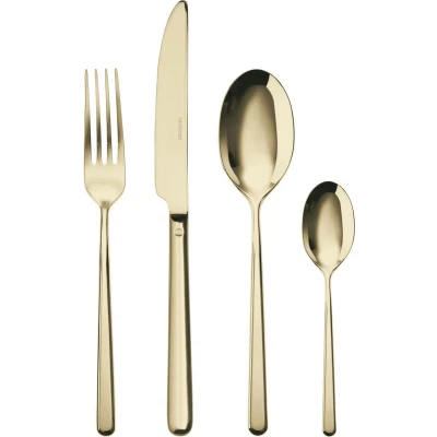 Afbeelding van Sambonet Bestekset Linear Champagne 24 Delig