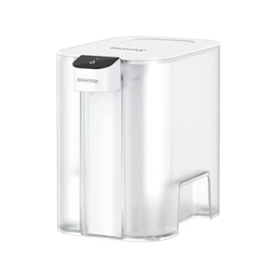 Afbeelding van Waterdrop Elektrische Instant Waterfilterkan met een filter van 3 maanden, 6L aanrecht waterfiltersysteem, vermindert chloor, lood, kwik, PFAS, PFOA/PFOS, 757 liter, wit (1