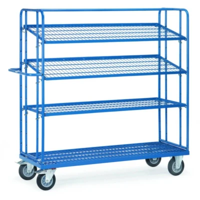 Afbeelding van fetra 4496 Etagewagen Staal Poedercoating Laadvermogen (max.): 400 kg Stralend blauw (RAL 5007)