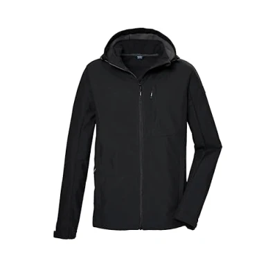 Afbeelding van killtec heren Softshell jas/buitenjas met capuchon KOS 103 MN SFTSHLL JCKT, schwarz, XXL, 42814 000