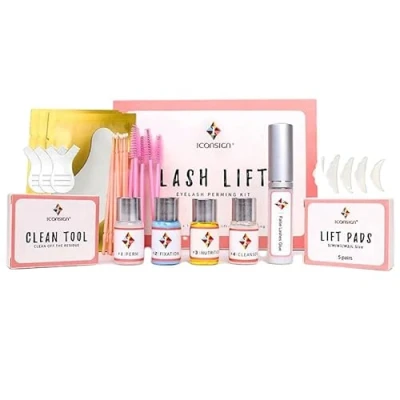 Afbeelding van Wimperlifting starterset, starterskit, wimpergolf, wimperlaminering, 7 delige set, inclusief 5 gratis ooggelpads