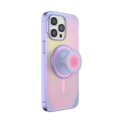 Afbeelding van PopSockets: PopCase PlantCore voor MagSafe Plantaardige Hoesje iPhone 15 Pro Max met een compatibele PopGrip Telefoonstandaard en Grip Verwisselbare Top Aura