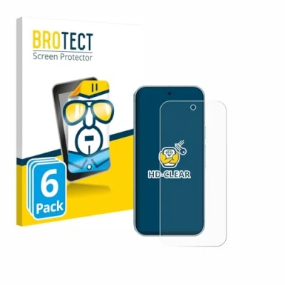 Afbeelding van BROTECT Screenprotector voor Google Pixel 9 Pro Folie Beschermfolie transparant (6 Stuks)