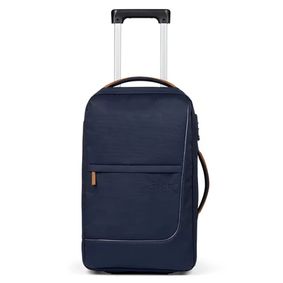 Afbeelding van Satch Flow S Cabin Size Trolley pure navy Zachte koffer