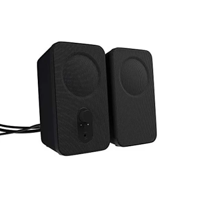 Afbeelding van Amazon Basics Computerluidspreker, voor desktop of laptop, AC voeding (EU versie), 2 stuks, zwart
