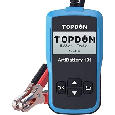 Afbeelding van Topdon AB101 12V Automotive Auto Batterij Tester 100 2000 CCA Professionele Load Analyzer en Dynamo op Cranking Systeem Oplaadsysteem Scan Tool voor auto&#039;s/SUV&#039;s/Light Trucks