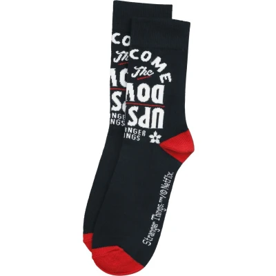 Afbeelding van Stranger Things Upside Down Sokken zwart rood wit S M Unisex