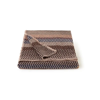 Afbeelding van Røros Tweed Fri plaid van lamswol 150 x 200 cm Donkerblauw