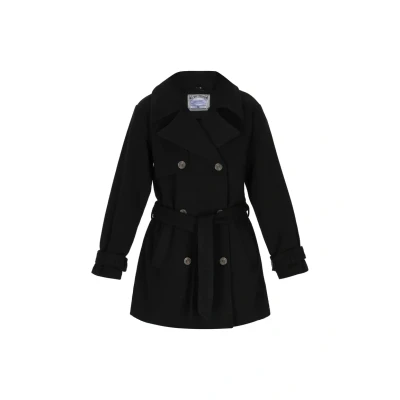 Afbeelding van Dreimaster Halflange jas, Dames, Maat: 34, Black