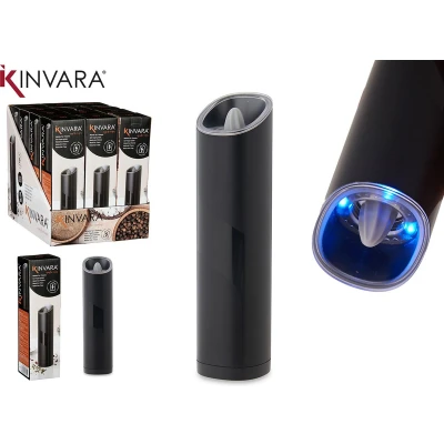 Afbeelding van Kinvara Elektrische Zout / Pepermolen LED Kunststof Zwart