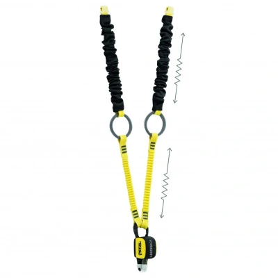 Afbeelding van Petzl Absorbica Y Tie Back, met tussenringen exclusief haken