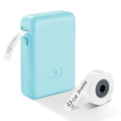 Afbeelding van vretti HP2 Mini labelprinter met meerdere sjablonen, draagbare Bluetooth voor opslag, verzending, barcode, postverzending, kantoor, thuis, organiseren