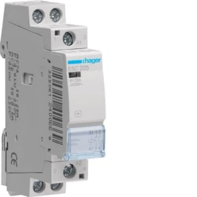 Afbeelding van Hager magneetschakelaar ac esc 2no 25 1 400v 5 3 kw u spoel 230v 50hz 60hz esc225s