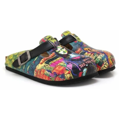Afbeelding van Goby Urban Pop Dames Clogs Vegan Handmade Maat 36