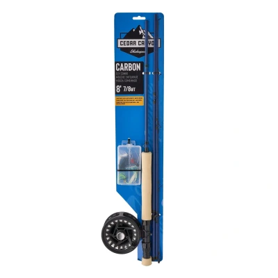 Afbeelding van Shakespeare Cedar Canyon Carbon 8ft #7/8 Vliegvishengel Kit (4 Delig) Vliegvisset