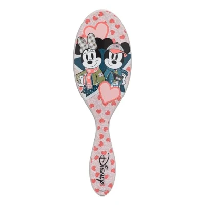 Afbeelding van WetBrush Original Detangler Hair Brush With Ultra Soft Intelliflex Bristles to Gently Separate Knots Ease, Wet Is Gentle on Hair, Disney Love, Mickey and Minnie