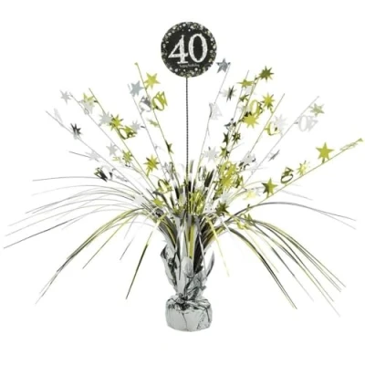 Afbeelding van Centerstuk Sparkling 40 zilver goud