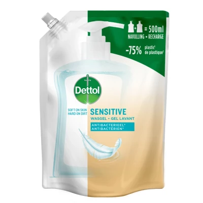 Afbeelding van Dettol Refill Handzeep Sensitive 500ML