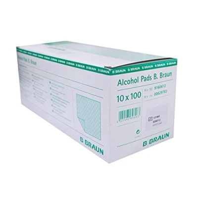 Afbeelding van Alcohol Pads B. Braun alcoholdoekjes 10 x 100 st.