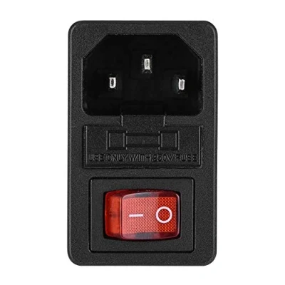 Afbeelding van KSTE Power Switch, U type plug 15 A 220 V/110 V Supply Switch/stekkermodule met een zekering voor de 3D printer
