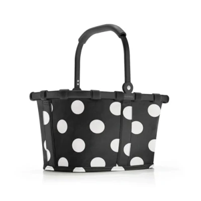 Afbeelding van Reisenthel Carrybag Boodschappenmand Maat XS 5L Frame Dots Wit