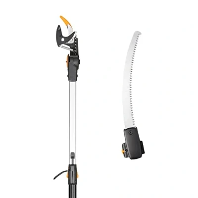 Afbeelding van Fiskars Telescopisch Snoeigiraffe en Boomzaag UPX86 Lengte: 2,4 4 m Oranje/Zwart 1,9 kg Knipdiameter: 32 80 mm Flexibele Snijkop