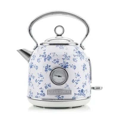 Afbeelding van VQ Laura Ashley Draadloze Waterkoker Elveden China Rose Hoge Capaciteit van 1.7 Liter, 3 KW Snelkookfunctie met Oververhittingsbeveiliging en Temperatuurindicator