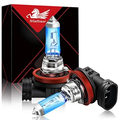 Afbeelding van Winpower H8 halogeen koplampen 100W 5000K warmwitte lamp 12V auto mistlampen stadslicht DRL, 2 stuks