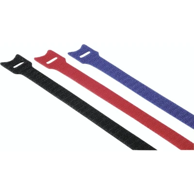 Afbeelding van Hama 00221005 Klittenband kabelbinder Kunststof Rood, Blauw, Zwart flexibel (l x b) 14.5 cm 1.2 12 stuk(s)