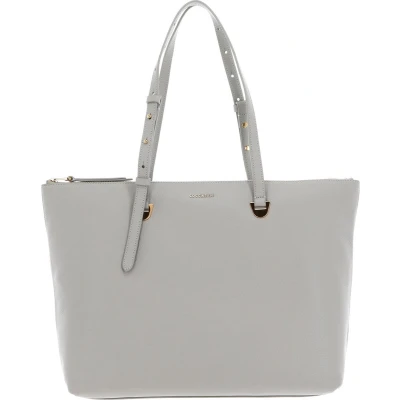 Afbeelding van COCCINELLE Leren Schoudertas Shopper Lea Shoulder Bag Gelso Lichtgrijs