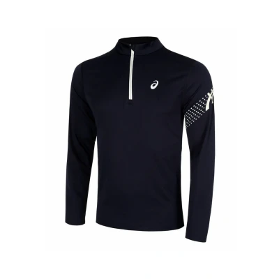 Afbeelding van Asics ICON ZIP Longsleeve, Heren, Maat: Small, Midnight