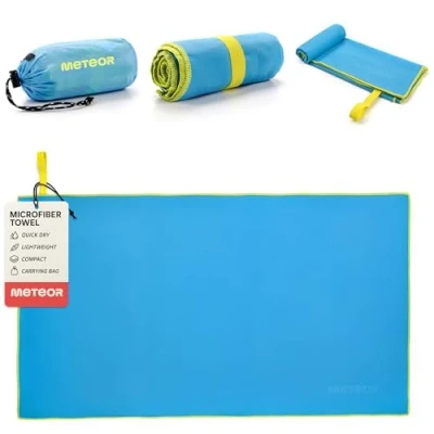 Afbeelding van Handdoeken Microvezel Fitnesshanddoek Reishanddoek Badhanddoek Strandhanddoek Ultra Absorberend Sneldrogende en Zachte Compact voor Fitness Sauna Sport Strandlaken (Blauw, S 42x55cm)