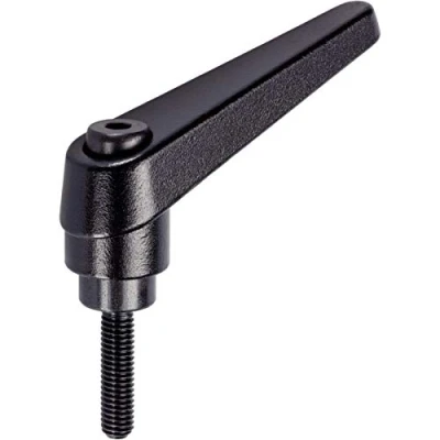 Afbeelding van HALDER 24400.0016 verstelbare klemhendel, zwart, d1 = 13 mm / d2 M4 l1 16