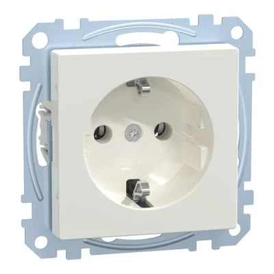 Afbeelding van Merten MEG2301 0319 Wandcontactdoos met randaarde Inzetstuk System M, 1 M Smart, Plan, Creativ Polar wit (glanzend)