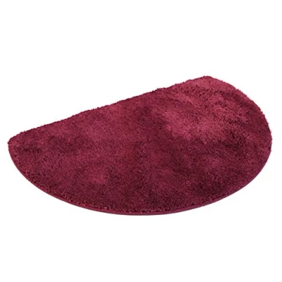 Afbeelding van Mesana J 10005/13 Bordeaux douchemat, microvezel, 50x80 cm halfrond