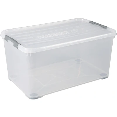 Afbeelding van Curver 243857 Opbergbox HANDY Stapelbaar (l x b h) 800 500 687 mm Transparant, Zilver 1 stuk(s)
