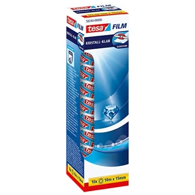 Afbeelding van tesa 58244 00000 01 tesafilm kristall klar Transparant (l x b) 10 m 15 mm stuk(s)