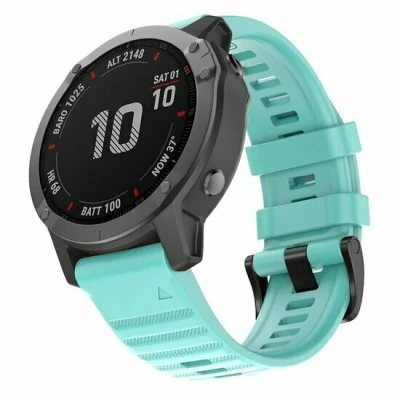 Afbeelding van Siliconen bandje Lichtblauw Garmin Tactix 8 51mm