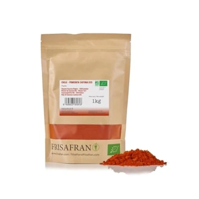 Afbeelding van FRISAFRAN Biologische Cayennepeperpoeder 1kg Cayenne Cayennepeper Pepper
