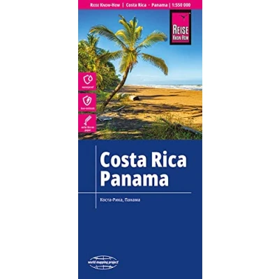 Afbeelding van Reise Know How Landkarte Costa Rica, Panama 1 : 550.000: Kartenbild 2seitig. Exakte Höhenlinien. Höhenschichten Relief. GPS tauglich, mit Gradnetz. Klassifiziertes Straßennetz. Ausführlicher Ortsindex