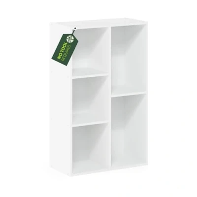 Afbeelding van Furinno Luder 5 Cube Geen Gereedschap Montage Open Plank, Wit