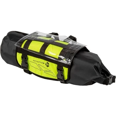 Afbeelding van M WAVE Unisex Volwassenen Rough Ride Front fiets stuurtas neongeel, ca. 59x23 cm