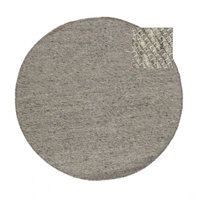 Afbeelding van EVA Interior Rond vloerkleed wollen Antraciet Cobble Stone 180 Ã ̃