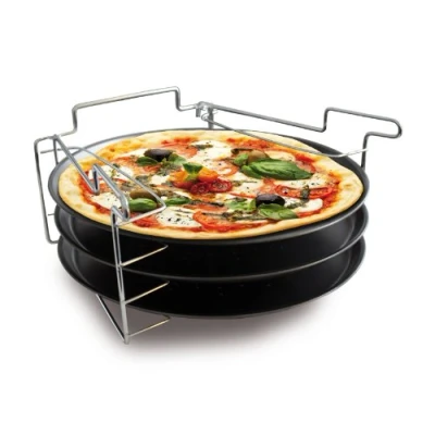 Afbeelding van Baumalu 3776 Pizzaplaat met standaard 3 stuks