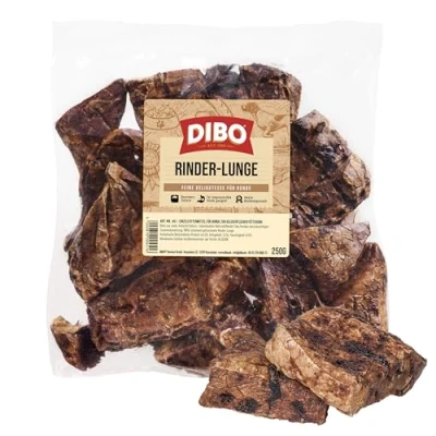 Afbeelding van DIBO runderlong, zak van 250 g, kleine natuurkauwsnack of lekkernijen voor tussendoor, hondenvoer, kwaliteitskauwartikelen zonder chemicaliën