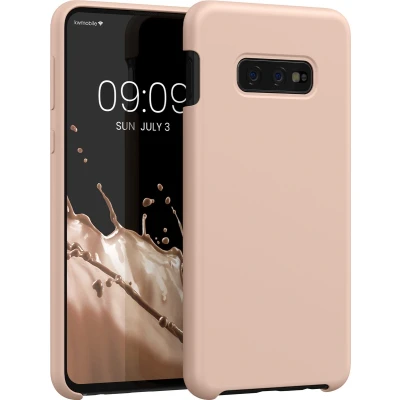Afbeelding van kwmobile telefoonhoesje geschikt voor Samsung Galaxy S10e Hoesje met siliconen coating Smartphone case in oudroze