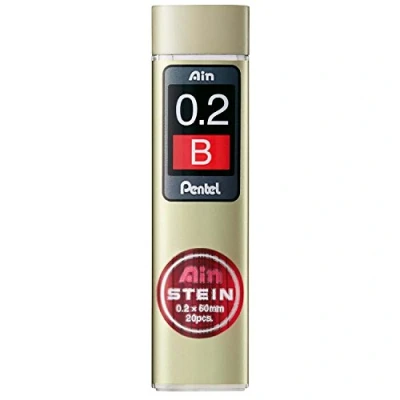 Afbeelding van Pentel C272W B &quot;AIN STEIN&quot; Vulling voor vulpotlood, 10 x 20 fijne vullingen