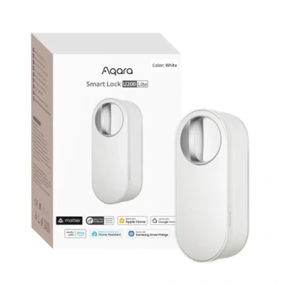 Afbeelding van Aqara Slim Deurslot U200 Lite, Matter over Thread, Smart Lock Auto Vergrendelen, Oplaadbare Batterij, Geschikt Europrofielcilinder, Ondersteunt Apple Home, Home Assistant, Google Alexa, Wit